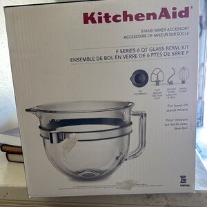 KitchenAid F Series 6 QT Glass Bowl Kit